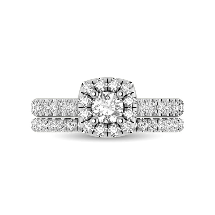 14KT White Gold 1Ct.Tw. Diamond keyani Bridal Ring