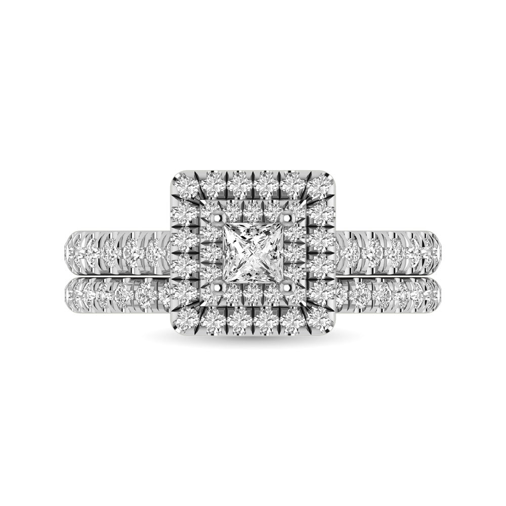 14KT White Gold 1Ct.Tw. Diamond keyani Bridal Ring