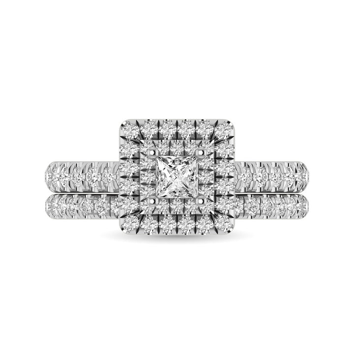 14KT White Gold 1Ct.Tw. Diamond keyani Bridal Ring
