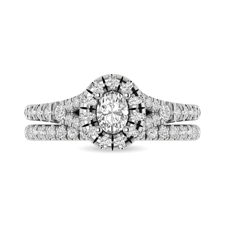 14KT White Gold 1Ct.Tw. Diamond keyani Bridal Ring