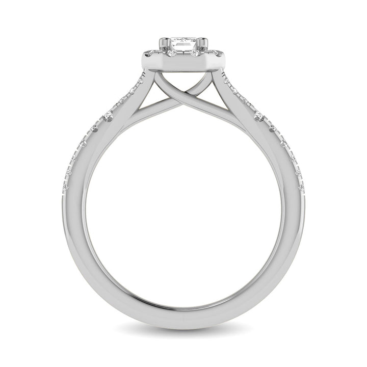 14KT White Gold 1Ct.Tw. Diamond keyani Bridal Ring