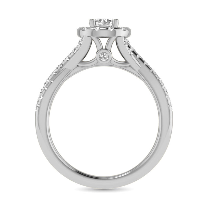 14KT White Gold 1Ct.Tw. Diamond keyani Bridal Ring