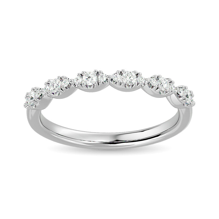 Diamond Wedding Band 1/5 Ct.tw in 14K White Gold
