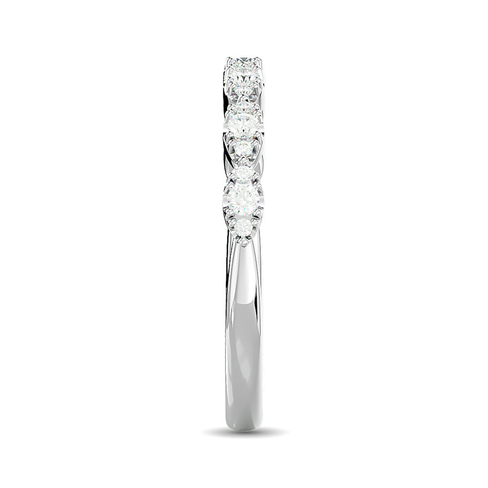 Diamond Wedding Band 1/5 Ct.tw in 14K White Gold