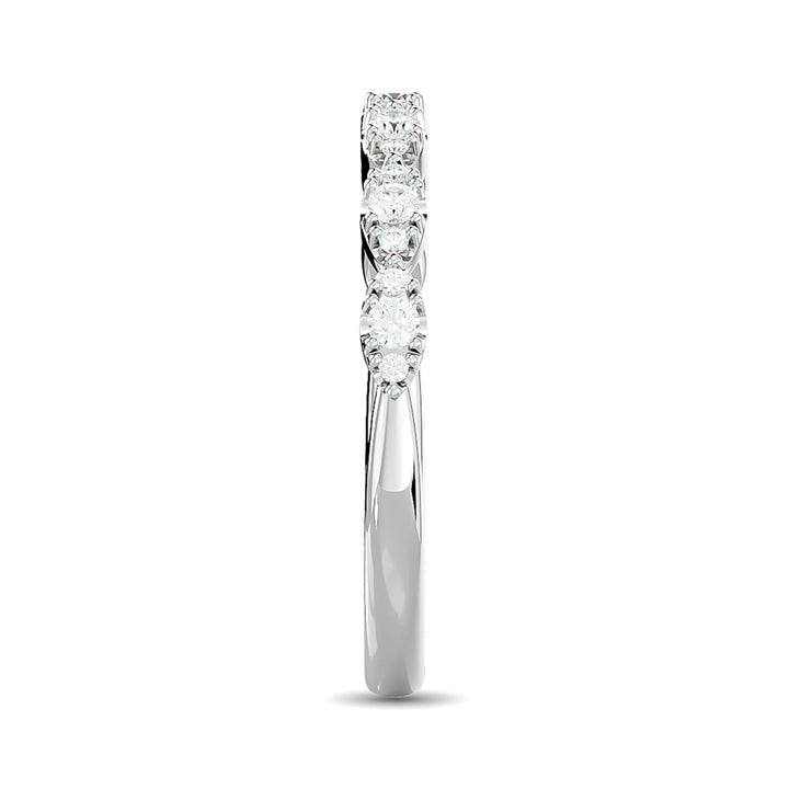 Diamond Wedding Band 1/5 Ct.tw in 14K White Gold