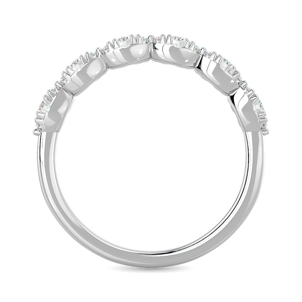 Diamond Wedding Band 1/5 Ct.tw in 14K White Gold