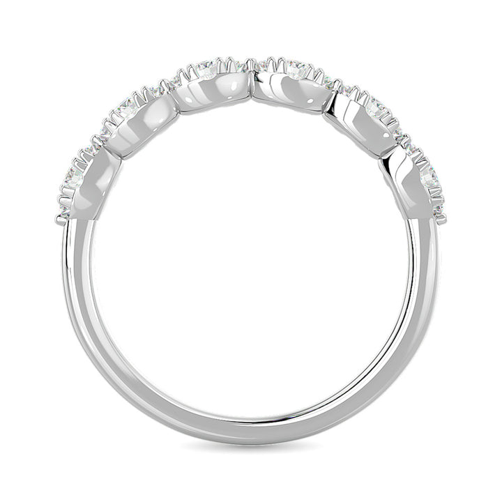 Diamond Wedding Band 1/5 Ct.tw in 14K White Gold