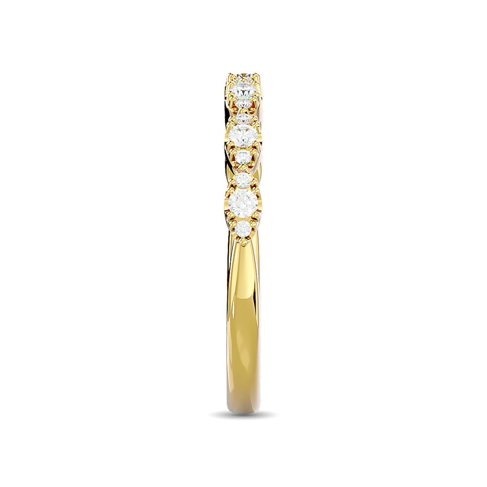 Diamond Stackable Band 1/5 Ct.tw in 14K Yellow Gold