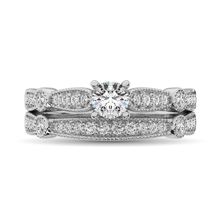 Diamond 3/4 Ct.Tw. Bridal Ring in 14K White Gold