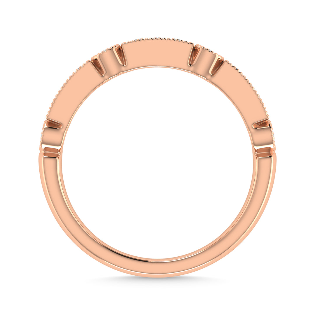 Diamond 1/4 Ct.Tw. Stack Band in 14K Rose Gold