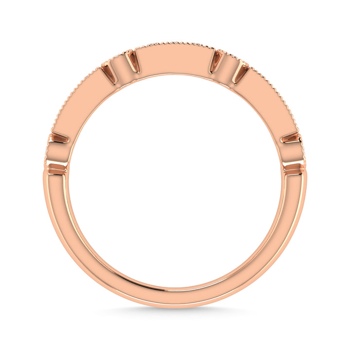 Diamond 1/4 Ct.Tw. Stack Band in 14K Rose Gold