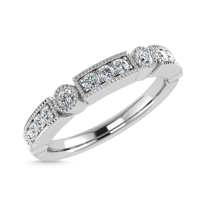 Diamond 1/4 Ct.Tw. Stack Band in 14K White Gold