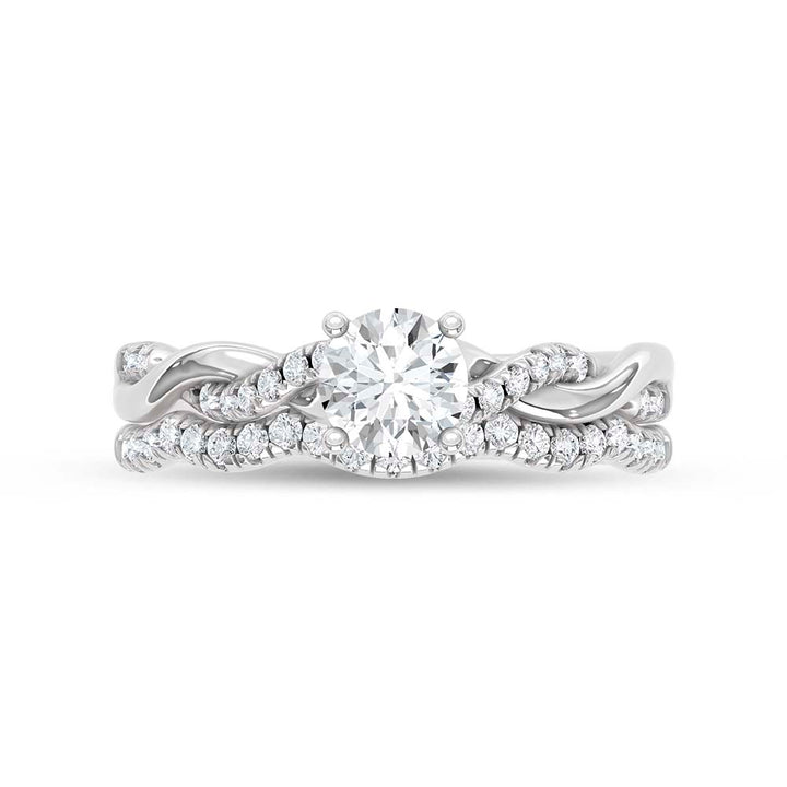 Diamond 3/4 Ct.Tw. Bridal Ring in 14K White Gold