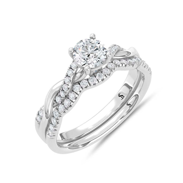 Diamond 3/4 Ct.Tw. Bridal Ring in 14K White Gold