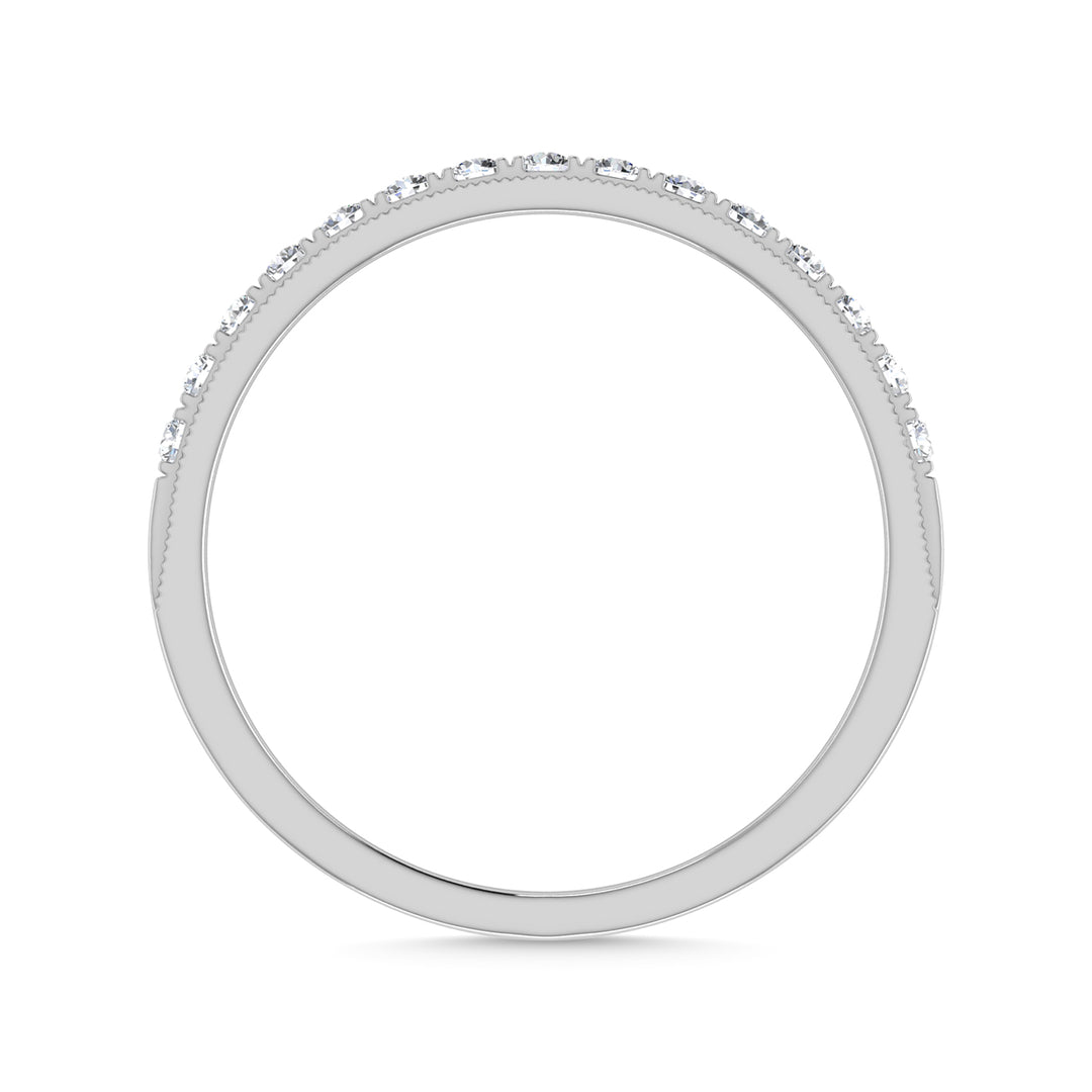 Diamond 1/4 Ct.Tw. Ladies Wedding Band in 14K White Gold