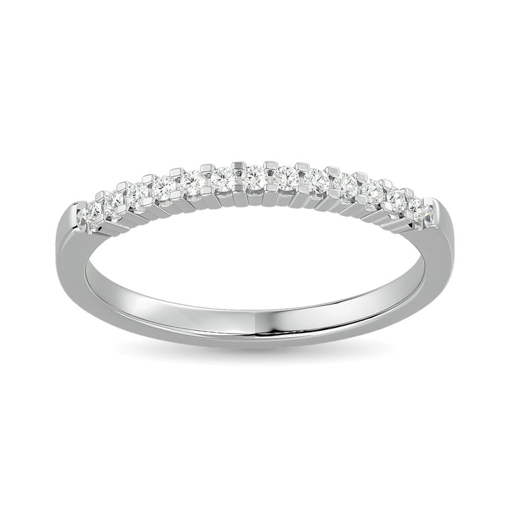 Diamond Wedding Band 1/6 Ct.tw in 10K White Gold