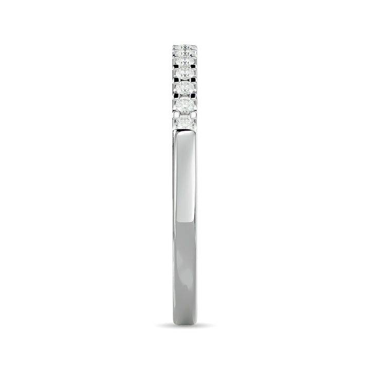 Diamond Wedding Band 1/6 Ct.tw in 10K White Gold