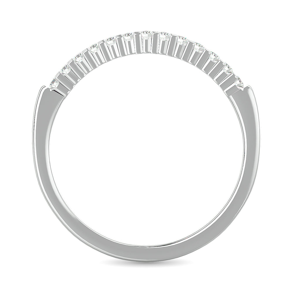 Diamond Wedding Band 1/6 Ct.tw in 10K White Gold
