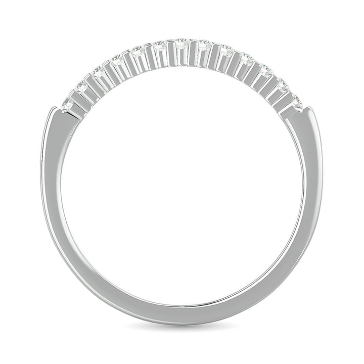 Diamond Wedding Band 1/6 Ct.tw in 10K White Gold