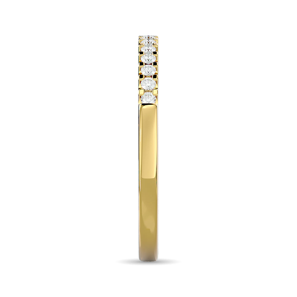 Diamond Wedding Band 1/6 Ct.tw in 10K Yellow Gold