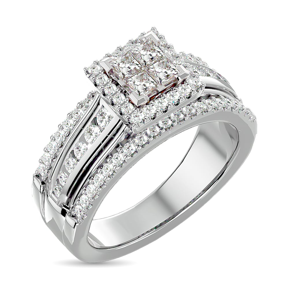 Diamond Engagement Ring 1 Ct.tw in 10K White Gold