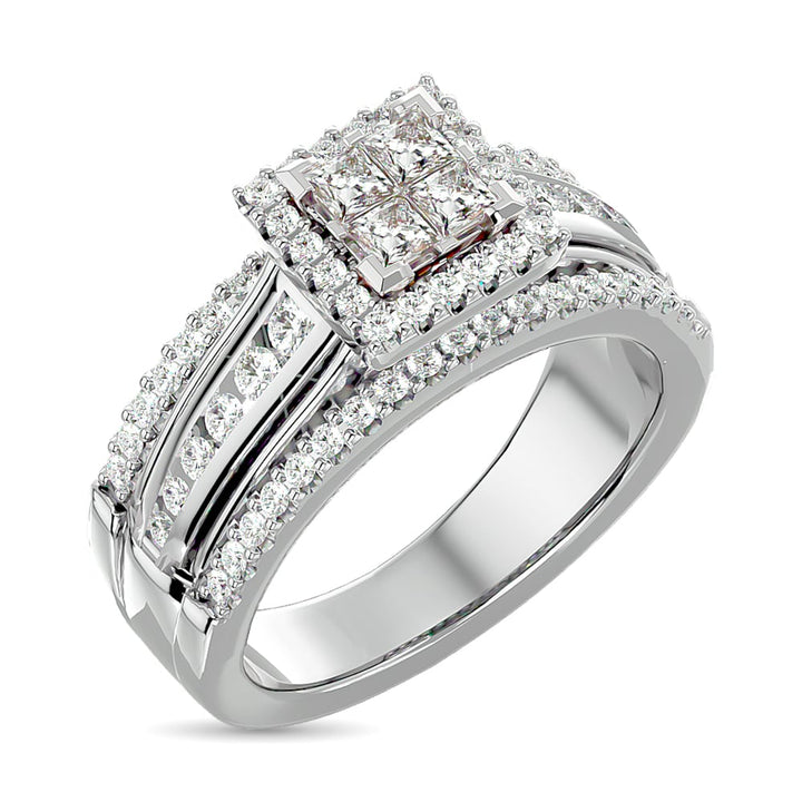 Diamond Engagement Ring 1 Ct.tw in 10K White Gold
