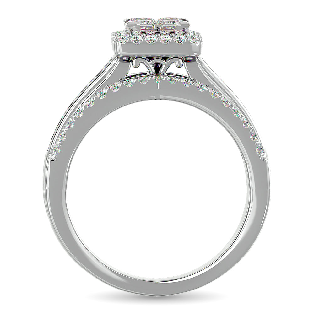 Diamond Engagement Ring 1 Ct.tw in 10K White Gold