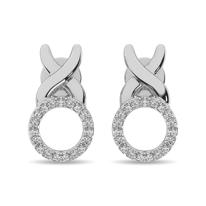Diamond Fashion Earrings 1/10 Ct.tw in Sterling Silver