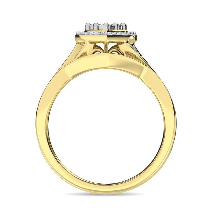 Diamond Bridal Ring 1/5 Ct.tw in Round-cut 10K in Yellow Gold
