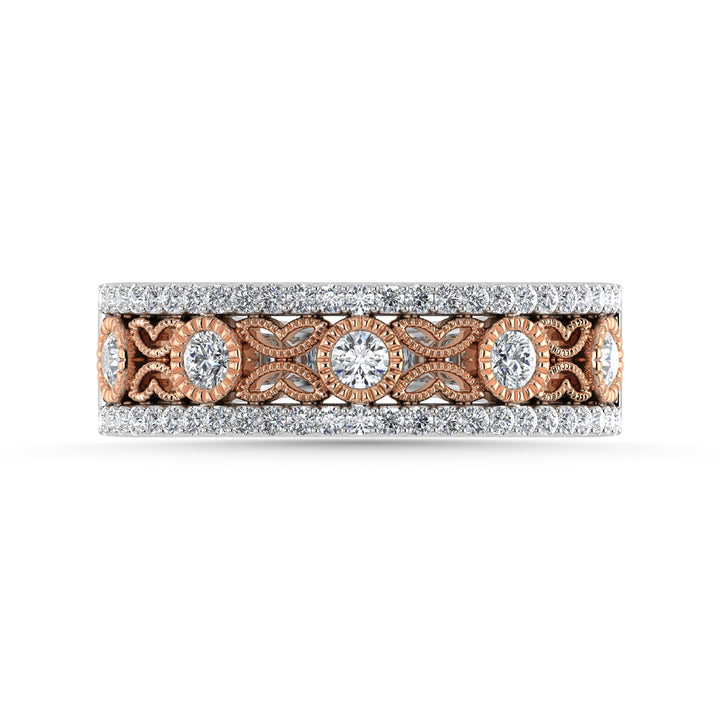 Diamond 1/2 Ct.Tw. Fashion Band in 14K Two Tone