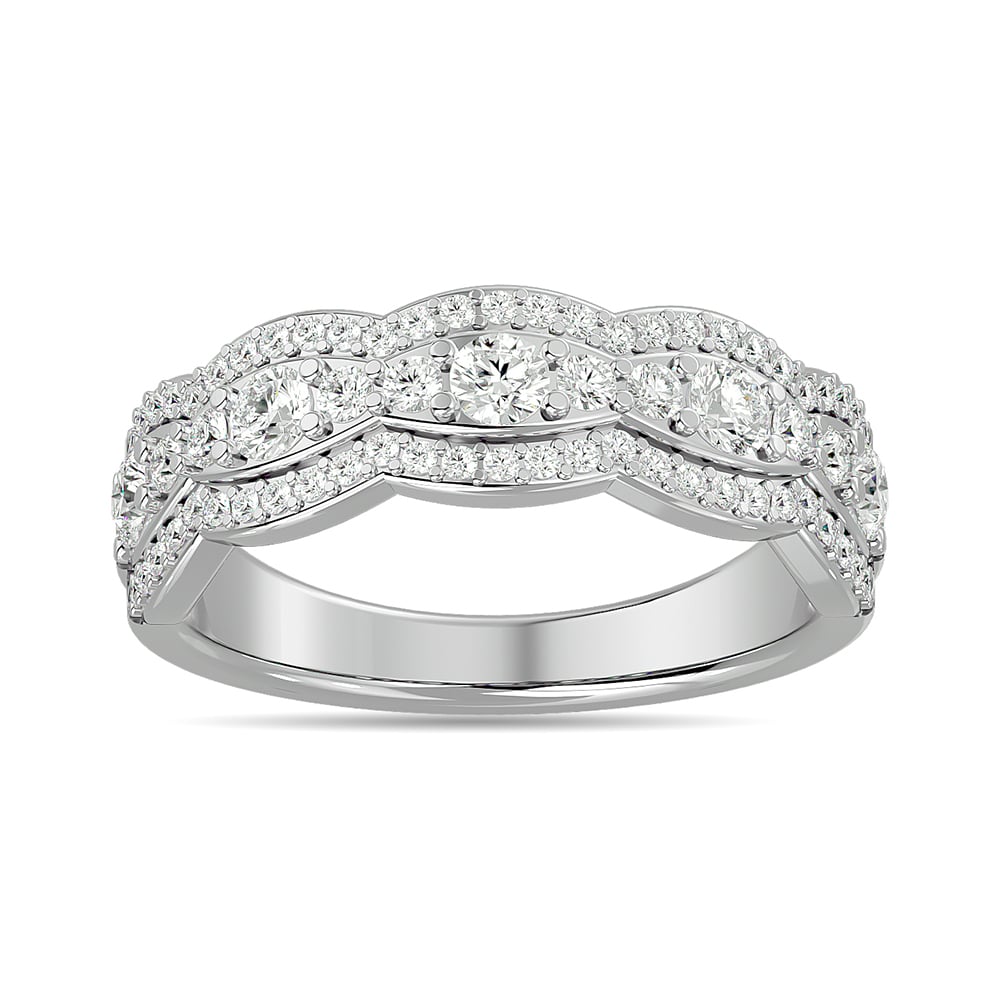 Diamond 7/8 Ct.tw Fashion Band in 14K White Gold