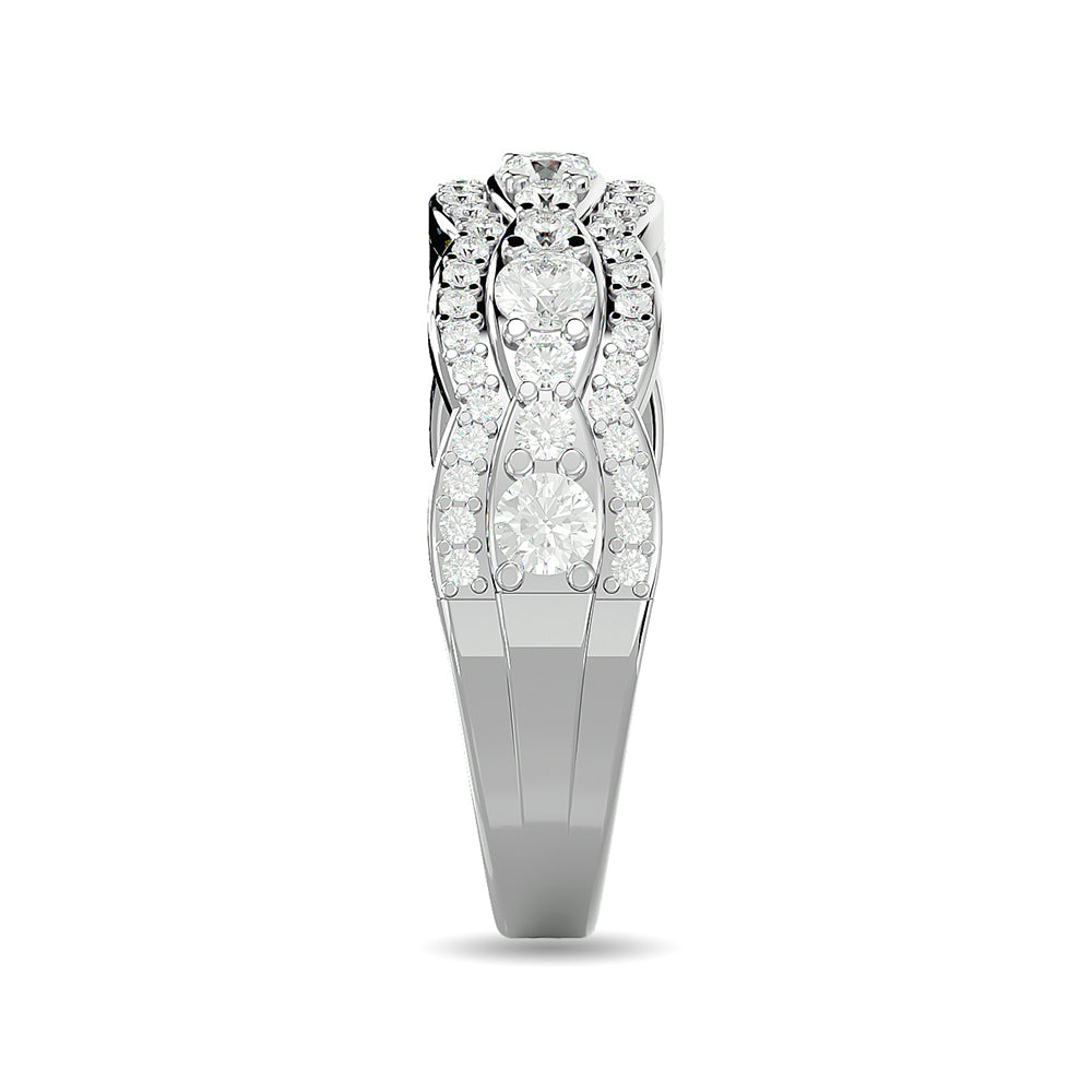 Diamond 7/8 Ct.tw Fashion Band in 14K White Gold