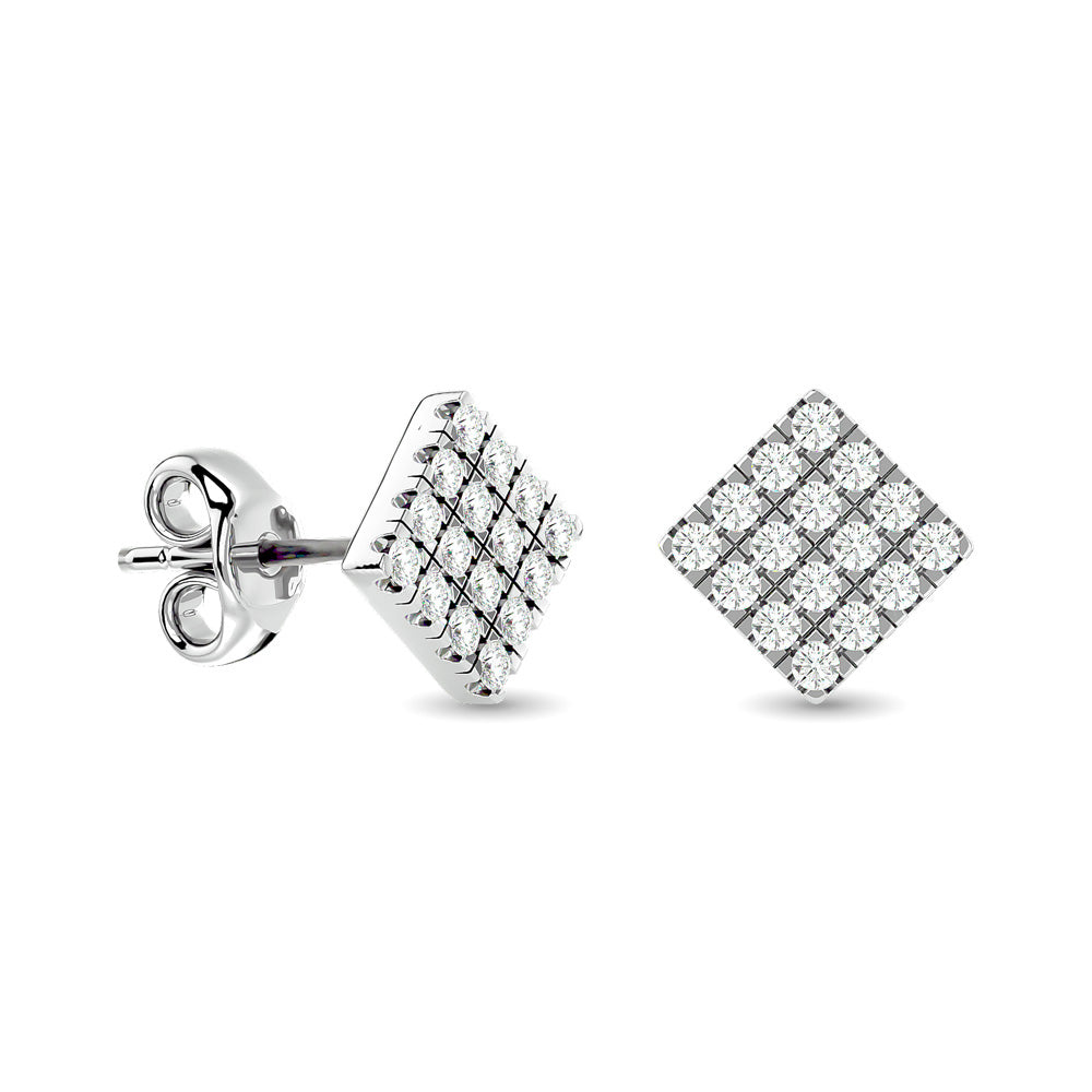 Diamond 1/3 Ct.tw Fashion Earrings in 10K White Gold