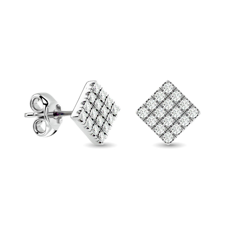 Diamond 1/3 Ct.tw Fashion Earrings in 10K White Gold