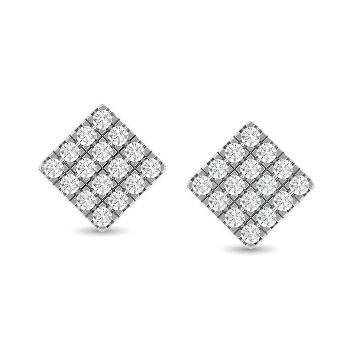Diamond 1/3 Ct.tw Fashion Earrings in 10K White Gold