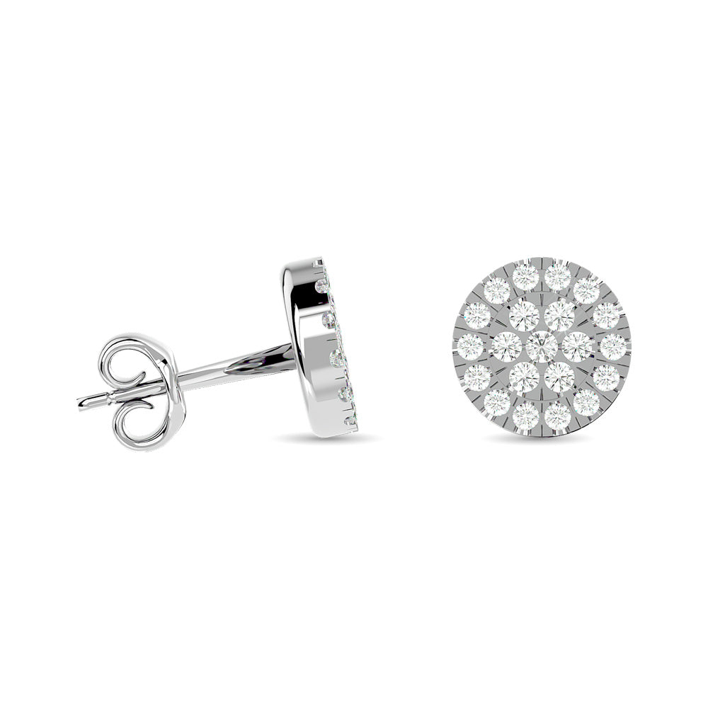 Diamond Stud earrings 1/3 Ct.tw in 10K White Gold