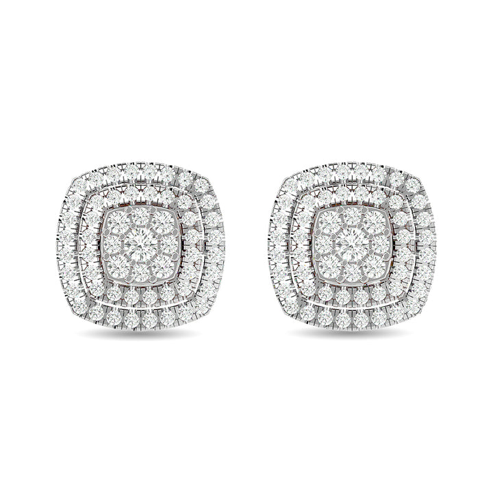 Diamond 5/8 Ct.tw Fashion Earrings in 10K White Gold