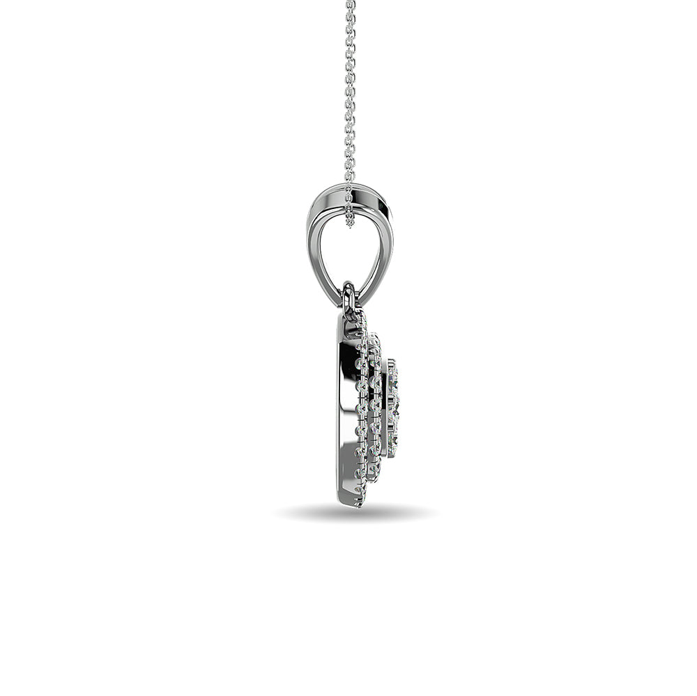 Diamond 1/2 Ct.tw Fashion Pendant in 14K White Gold