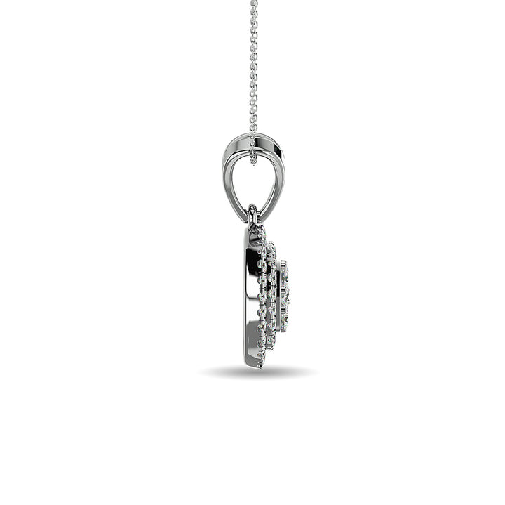 Diamond 1/2 Ct.tw Fashion Pendant in 14K White Gold