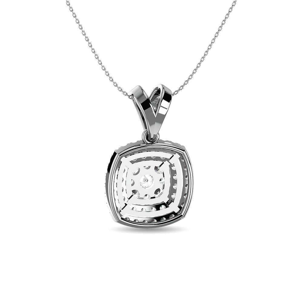Diamond 1/2 Ct.tw Fashion Pendant in 14K White Gold