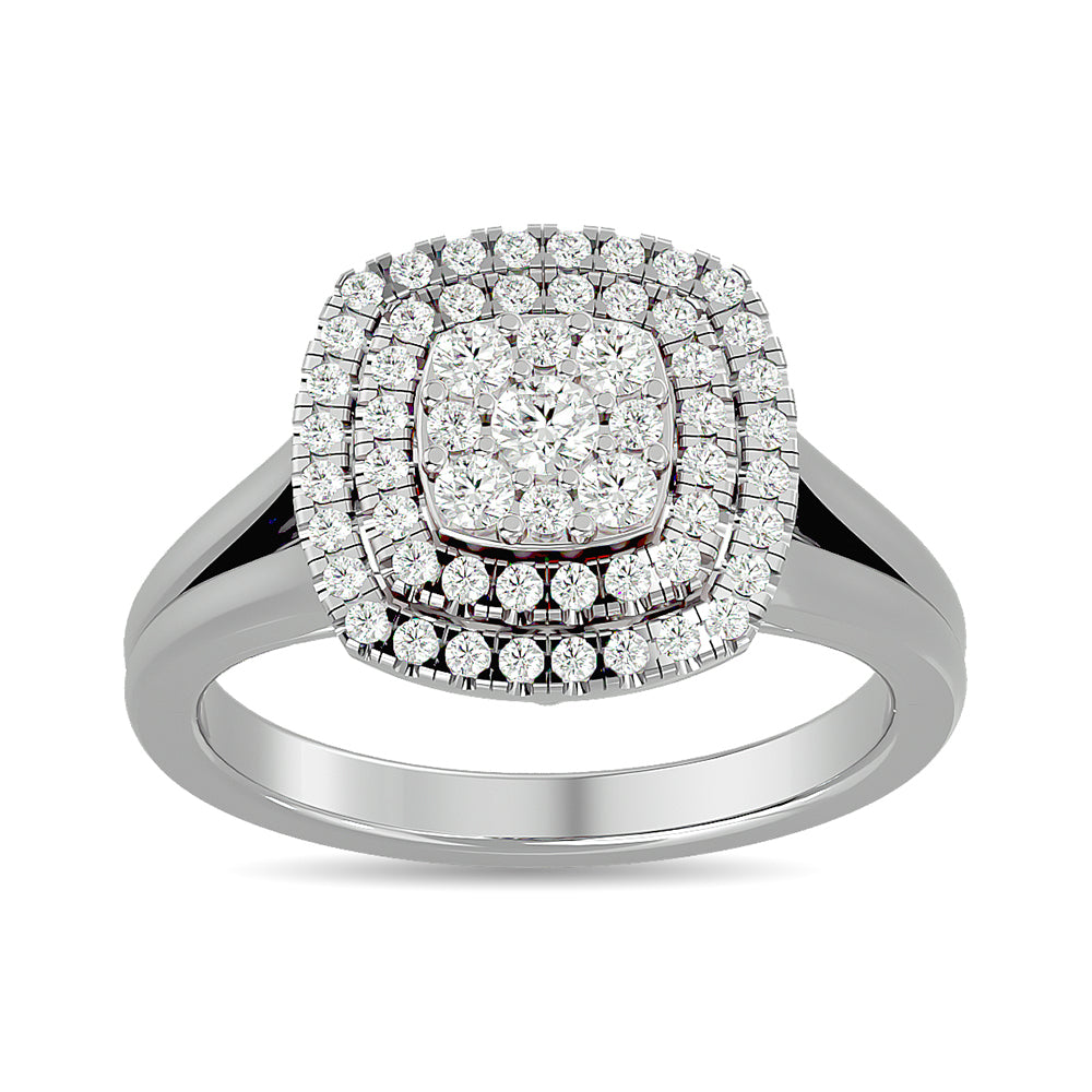 Diamond 1/2 Ct.tw Fashion Ring in 14K White Gold