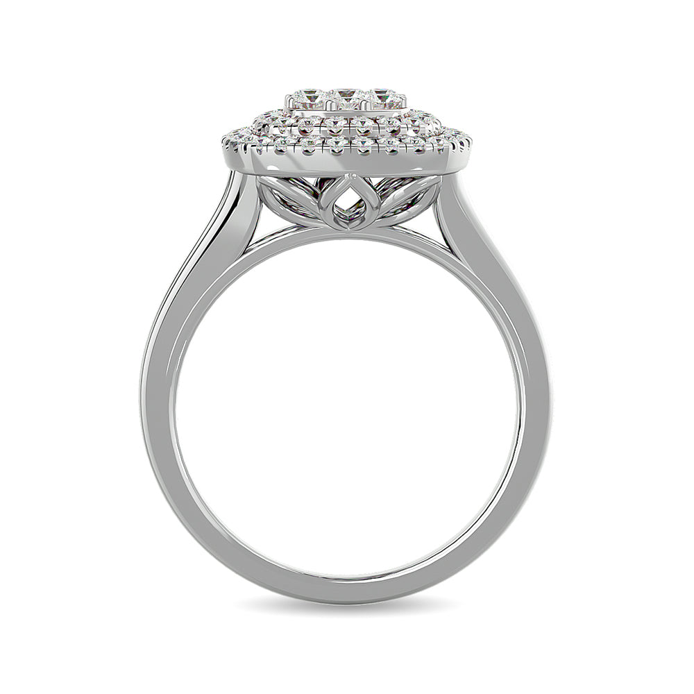 Diamond 1/2 Ct.tw Fashion Ring in 14K White Gold