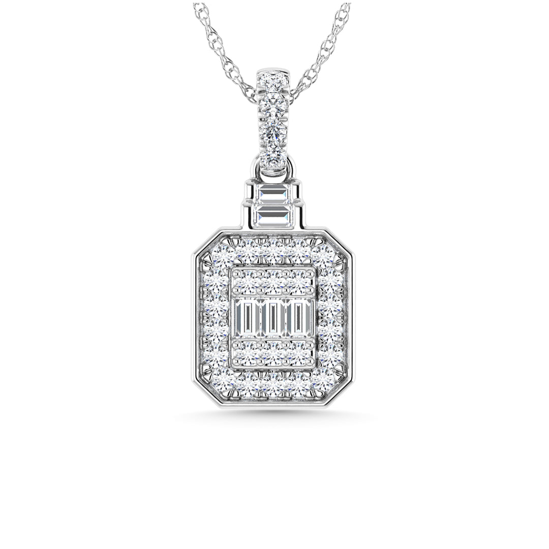Diamond 1/3 Ct.Tw. Fashion Pendant in 14K White Gold