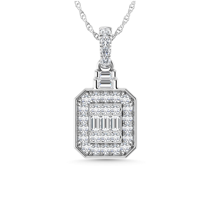 Diamond 1/3 Ct.Tw. Fashion Pendant in 14K White Gold