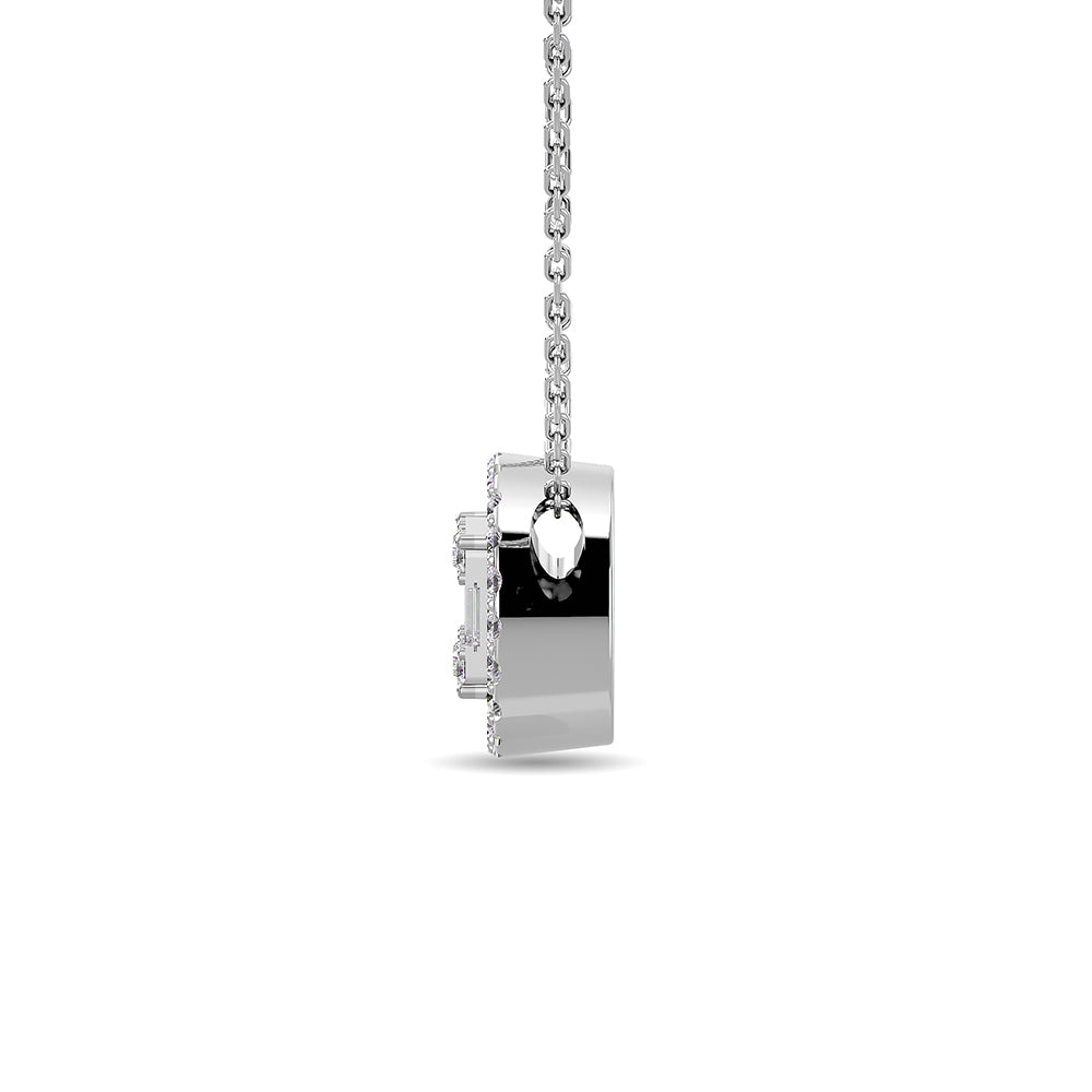 Diamond 1/3 Ct.Tw. Round Fashion Pendant in 14K White Gold