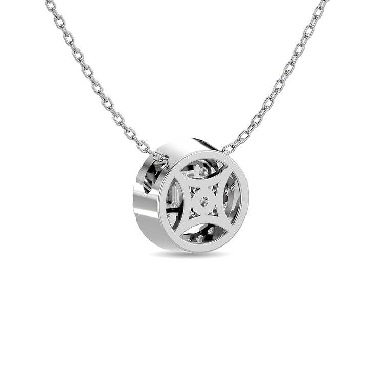 Diamond 1/3 Ct.Tw. Round Fashion Pendant in 14K White Gold
