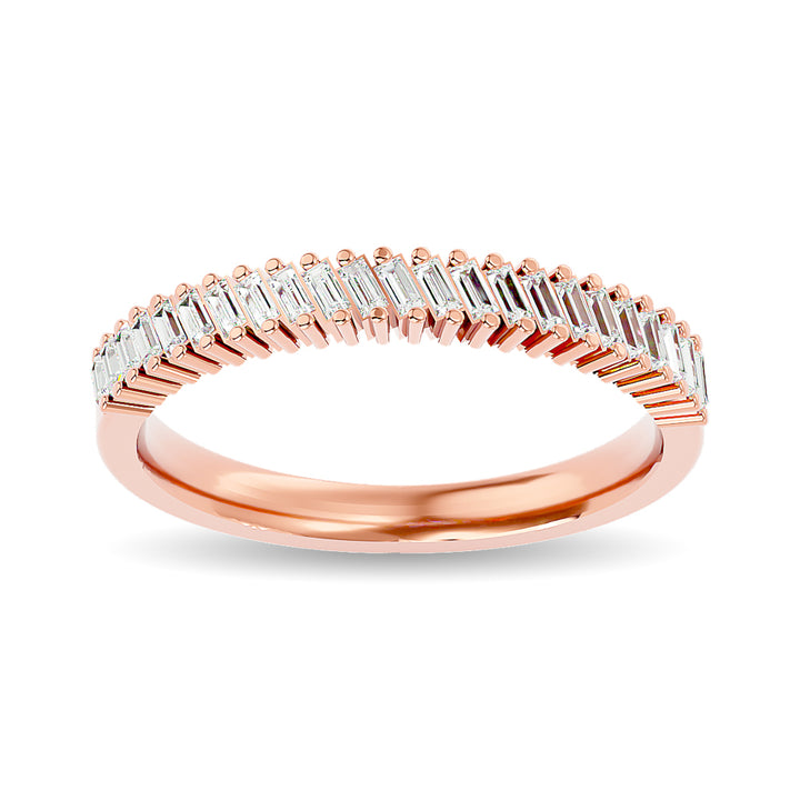 Diamond Ladies Band 1/4 Ct.tw in 14K Rose Gold