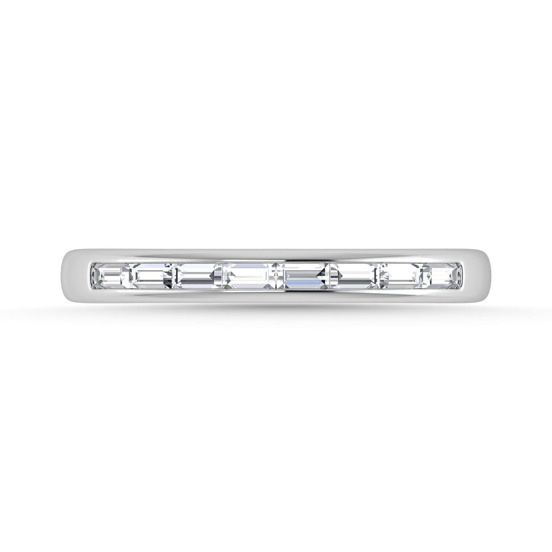 Diamond 1/4 Ct.Tw. Baguette Cut Anniversary Band in 14K White Gold