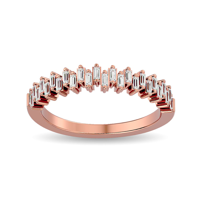 Diamond Ladies Band 1/4 Ct.tw in 14K Rose Gold