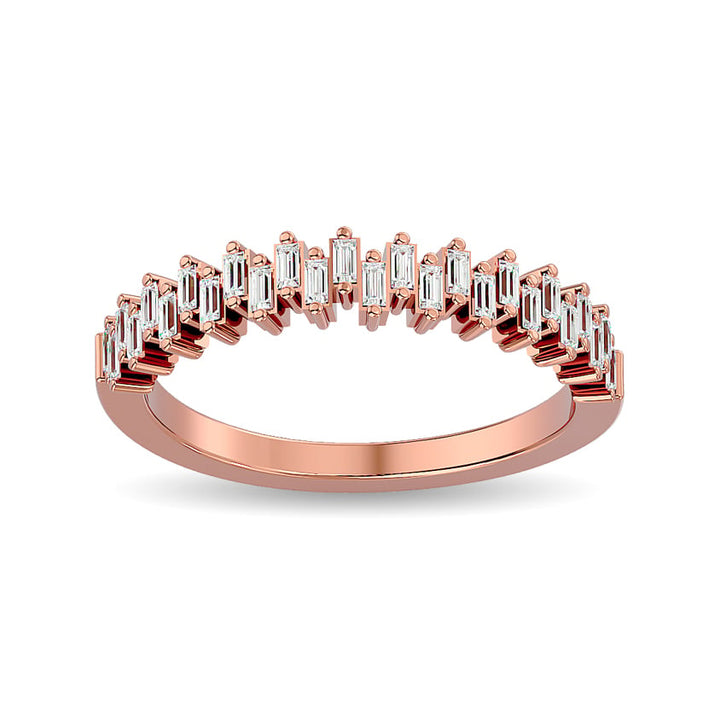 Diamond Ladies Band 1/4 Ct.tw in 14K Rose Gold